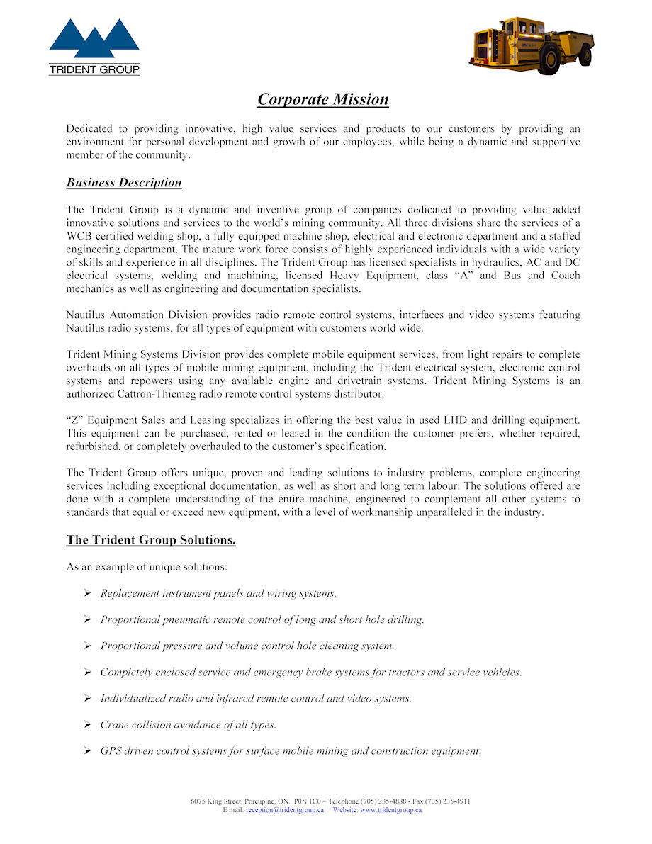 Corporate Mission